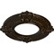 Ekena Millwork Benson Ceiling Medallion (Fits Canopies up to 4 1/8"), Hand-Painted Bronze, 9"OD x 4 1/8"ID x 5/8"P CM09BNBZS - alternate 4